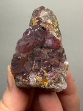 Load image into Gallery viewer, Premium Hematite-Phantom Deep Magenta Ametrine Cluster | Deccan Traps, India | Collector Mineral Specimen
