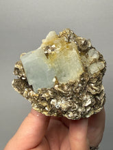 Load image into Gallery viewer, Premium Aquamarine with Mica on Matrix

Collector Mineral Specimen – Nagar Valley, Pakistan
