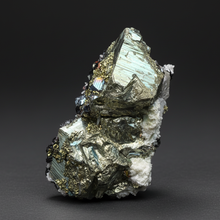Load image into Gallery viewer, New Find: Huanzala Mine Peru Sphalerite + Chalcopyrite + Apatite + Calcite + Quartz | Collector Display Specimen
