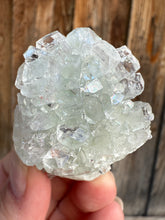 Load image into Gallery viewer, Light Mint Green Radial (Disco Ball) Apophyllite and Clear Heulandite • Maharashtra, India
