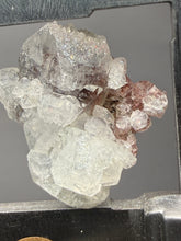 Load image into Gallery viewer, Lustrous Apophyllite over Red Heulandite (Zeolite Pocket) — Deccan Traps, Maharashtra, India
