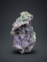 Load image into Gallery viewer, Purple &amp; Green Grape Agate Mineral Specimen – Botryoidal Purple Chalcedony Cluster from Indonesia | Collector Grade Crystal
