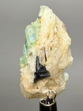 Load image into Gallery viewer, Blue Indicolite &amp; Mint Green Tourmaline on Matrix – Pegmatite Mineral Specimen from Pakistan
