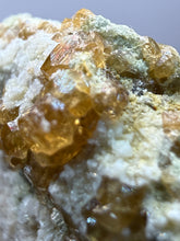 Load image into Gallery viewer, Hessonite Garnet Cluster on Matrix – Natural Collector Specimen from Pakistan | High-Grade Orange-Red Garnet Crystals
