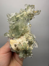 Load image into Gallery viewer, Chlorite-Included Quartz Cluster (Green Phantom Quartz) – Pakistan Mineral Specimen
