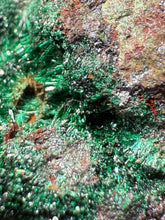 Load image into Gallery viewer, Brochantite Collector Mineral Specimen – Vivid Green Copper Crystals from Morocco
