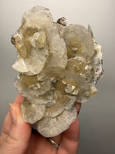 Load image into Gallery viewer, Silvery Bladed “Rose” Calcite Cluster – Yaogangxian Mine, Hunan, China
