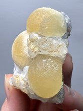 Load image into Gallery viewer, Rare Botryoidal Yellow Fluorite on Quartz Matrix  Collector Mineral Specimen – Maharashtra, India

