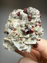 Load image into Gallery viewer, High-Grade Naturally Faceted Red Spessartine Garnet on Matrix — Skardu, Pakistan
