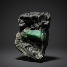 Load image into Gallery viewer, Emerald Variety Green Beryl on Matrix | Northern Bahia, Brazil | Collector Mineral Display Specimen
