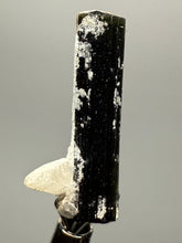 Load image into Gallery viewer, Cleavelandite Encrusted Dark Green Stak Nala Tourmaline – Haramosh Mountains, Pakistan | Thumbnail Specimen
