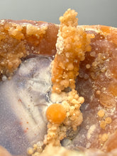 Load image into Gallery viewer, “Goblin Chalcedony” Pink &amp; Orange Druzy Botryoidal Stalactites — Tichka Massif, High Atlas, Morocco
