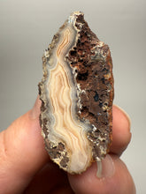 Load image into Gallery viewer, Polished Malawi Agate Half – High-Grade African Banded Agate Display Specimen
