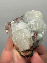 Load image into Gallery viewer, Lustrous Apophyllite over Red Heulandite (Zeolite Pocket) — Deccan Traps, Maharashtra, India
