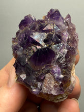 Load image into Gallery viewer, Premium Hematite-Phantom Deep Magenta Ametrine Cluster | Deccan Traps, India | Collector Mineral Specimen

