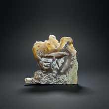 Load image into Gallery viewer, 4.5” Polished Native Copper in Chrysocolla and Botryoidal Chalcedony — Display Specimen (Indonesia)
