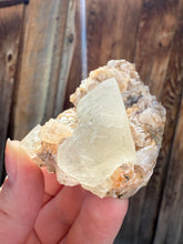 Load image into Gallery viewer, Yellow Diamond Calcite + Pearl Heulandite • Maharashtra, India
