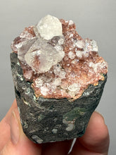 Load image into Gallery viewer, Pink Apophyllite on Red &amp; Green Heulandite – Deccan Traps, Maharashtra, India
