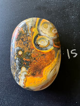 Load image into Gallery viewer, Bumblebee Jasper Agate Palm Stone from West Java, Indonesia • AAA High Grade
