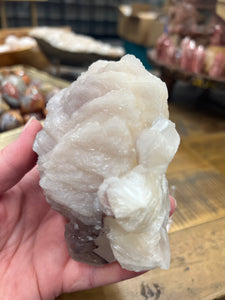 Lavender Stilbite Flower + Phantom Purple Apophyllite• VERY RARE • India