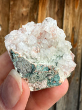 Load image into Gallery viewer, Red Phantom Apophyllite on Green Heulandite • Maharashtra, India
