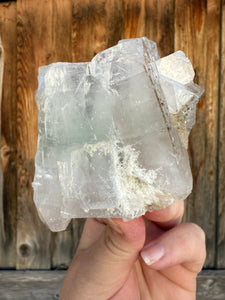 Mint Green Apophyllite w Red Phantoms • Maharashtra, India
