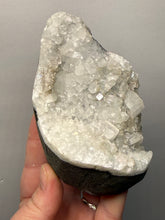 Load image into Gallery viewer, 4” Clear Druzy Apophyllite on Champagne Heulandite – Deccan Traps Zeolite Cluster | Maharashtra, India
