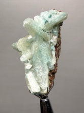 Load image into Gallery viewer, Luminous Mint Apophyllite with Glittering Druzy Sugar Quartz – India
