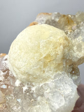 Load image into Gallery viewer, Rare Botryoidal Yellow Fluorite on Quartz Matrix  Collector Mineral Specimen – Maharashtra, India
