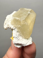 Load image into Gallery viewer, Rare Druzy Golden “Diamond” Calcite on Zeolite Matrix — Maharashtra, India | Collector Cabinet Specimen
