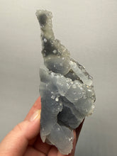 Load image into Gallery viewer, Druzy Chalcedony Stalactite with Druzy Clear Apophyllite | Maharashtra, India
