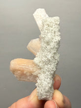 Load image into Gallery viewer, Gemmy Stilbite Crystals on Volcanic Stalactite — Deccan Traps, Maharashtra, India
