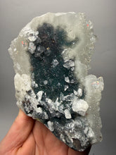 Load image into Gallery viewer, Rare Druzy Forest Green Apophyllite on Matrix | Mineral Cabinet Specimen | Deccan Traps, Maharashtra, India
