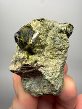 Load image into Gallery viewer, Gemmy Green Garnet on Matrix – Pakistan Collector Specimen
