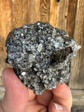 Load image into Gallery viewer, Druzy Black Apophyllite + White Stilbite • Maharashtra, India
