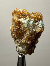 Load image into Gallery viewer, Hessonite Garnet Cluster on Matrix – Natural Collector Specimen from Pakistan | High-Grade Orange-Red Garnet Crystals
