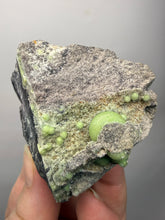 Load image into Gallery viewer, High-Grade Green Wavellite Collectors Specimen - Radiating Botryoidal Crystal Formation - Arkansas, USA
