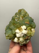 Load image into Gallery viewer, High-Grade Green Heulandite on Peach Stilbite Crystal Cluster | Deccan Traps, Maharashtra, India | Collector Mineral Specimen
