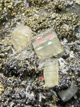 Load image into Gallery viewer, 4.8” New Find: Huanzala Mine Peru Sphalerite + Chalcopyrite + Apatite + Calcite + Quartz | Collector Display Specimen
