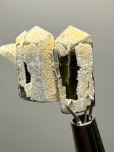 Load image into Gallery viewer, Dark Green Stak Nala Tourmaline and Cleavelandite – Haramosh Mountains, Pakistan | Thumbnail Specimen
