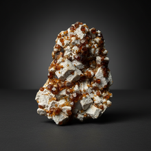 Load image into Gallery viewer, Hessonite Garnet on Feldspar | Mineral Collector Specimen | Pakistan

