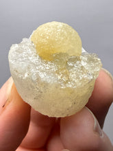 Load image into Gallery viewer, Rare Botryoidal Yellow Fluorite on Quartz Matrix  Collector Mineral Specimen – Maharashtra, India

