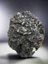 Load image into Gallery viewer, Druzy Black Apophyllite + White  Scalenohedral Calcite• Maharashtra, India
