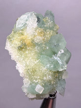 Load image into Gallery viewer, Luminous Mint Apophyllite with Glittering Druzy Sugar Quartz – India
