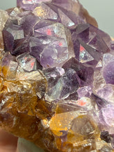 Load image into Gallery viewer, Premium Hematite-Phantom Deep Magenta Ametrine Cluster | Deccan Traps, India | Collector Mineral Specimen
