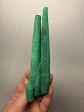 Load image into Gallery viewer, 6” Druzy Malachite “Legs” Stalactites — Botryoidal Cave Formation | DR Congo  | Collector Mineral Specimen
