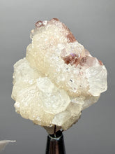 Load image into Gallery viewer, White Stilbite on Red Heulandite — Zeolite Cabinet Specimen | Maharashtra, India
