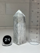 Load image into Gallery viewer, White Pseudomorph Agate after Anhydrite Obelisk Tower from Mexico
