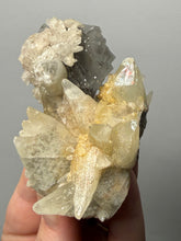 Load image into Gallery viewer, Isometric Fluorite &amp; Scalenohedral Calcite Specimen | Pakistan Mineral Collector Display Piece
