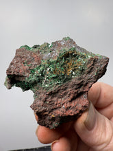 Load image into Gallery viewer, Brochantite Collector Mineral Specimen – Vivid Green Copper Crystals from Morocco
